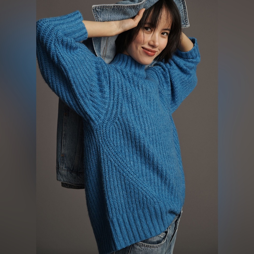 THE DAKOTAH OVERSIZED TURTLENECK SWEATER BY MAEVE Anthropologie